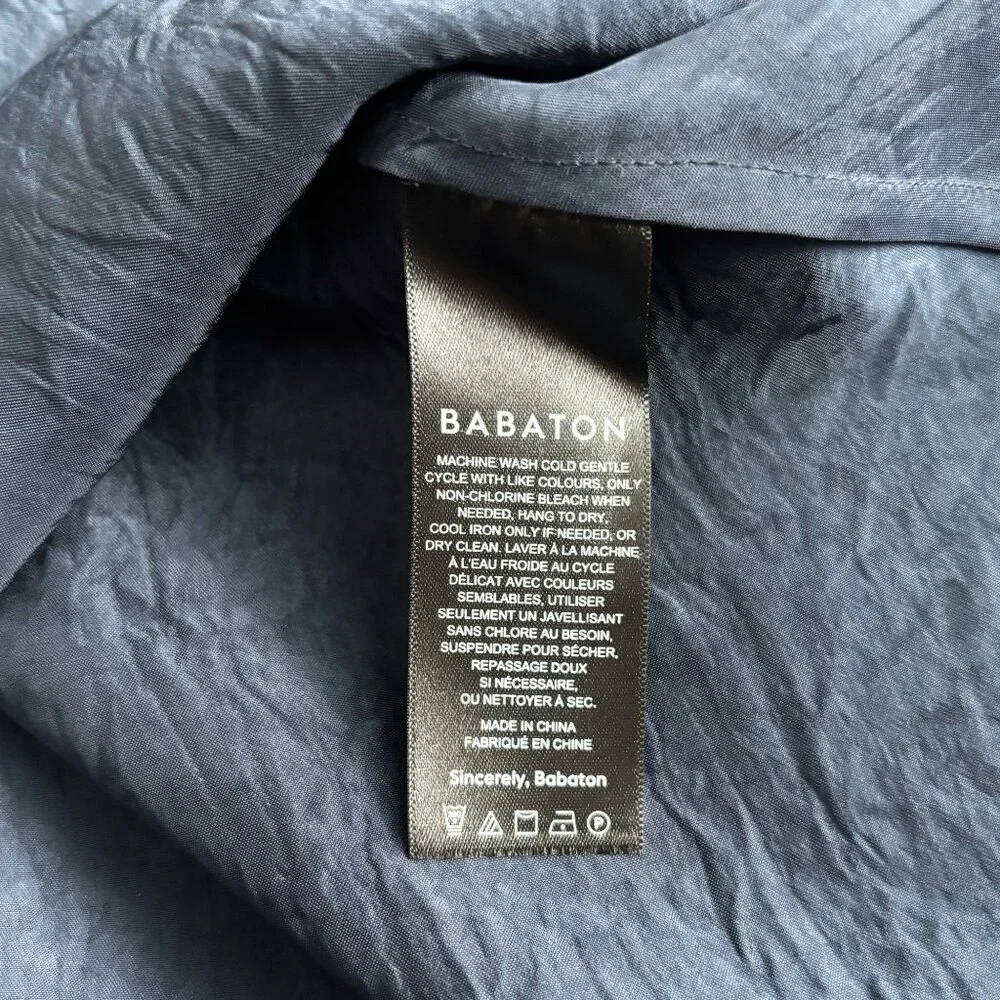 Aritzia Babaton Model Dress, Blue Satin Cowl-Neck Mini, Cami Slip Dress, sz XS - Picture 11 of 16